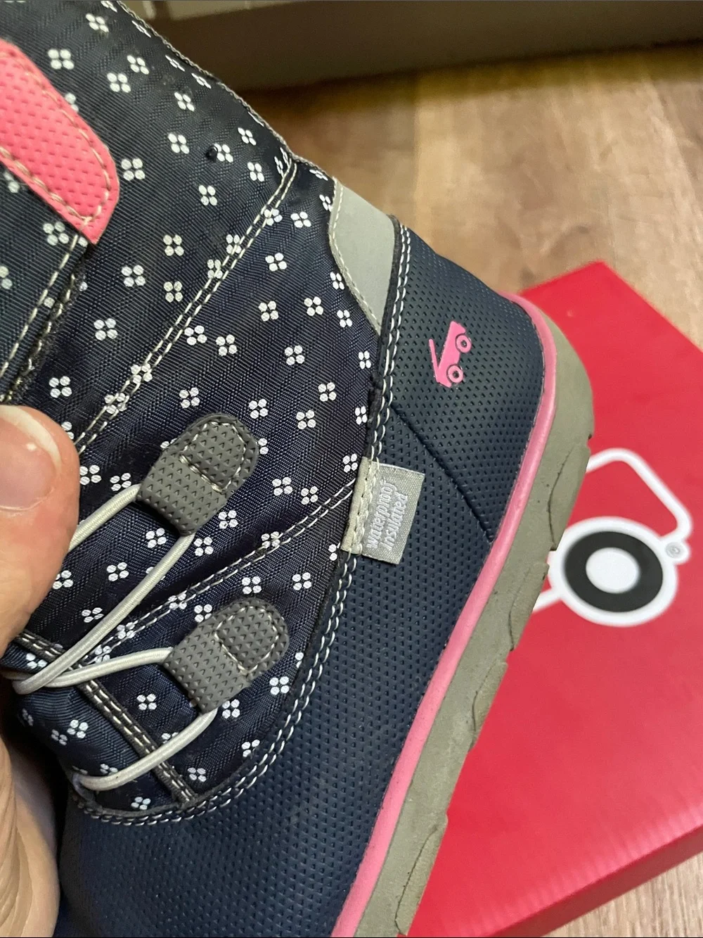 See Kai Run Navy and Pink Girls' Snow Boots